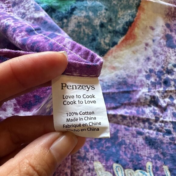 Penzeys Hippie Boho Tie Dye Bandana Wall Art Love Heal the World Cloth Square - Picture 11 of 12